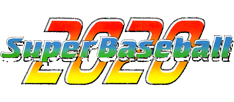 Super Baseball 2020 logo for Super Nintendo